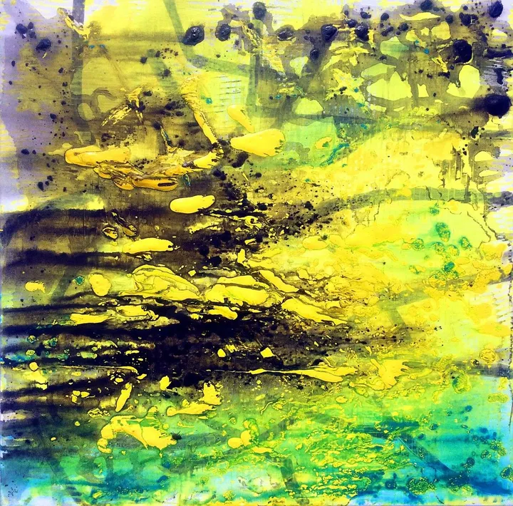 Forsythia II, artwork by Zazulete Anuca Romanta Ion