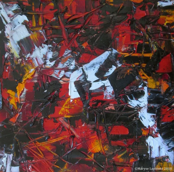 Chaos et Lumière (carré) 3, artwork by Maryse Lapointe