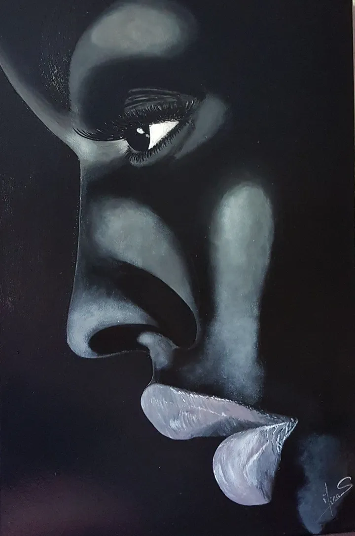 BLACK..., artwork by Saouti Mina