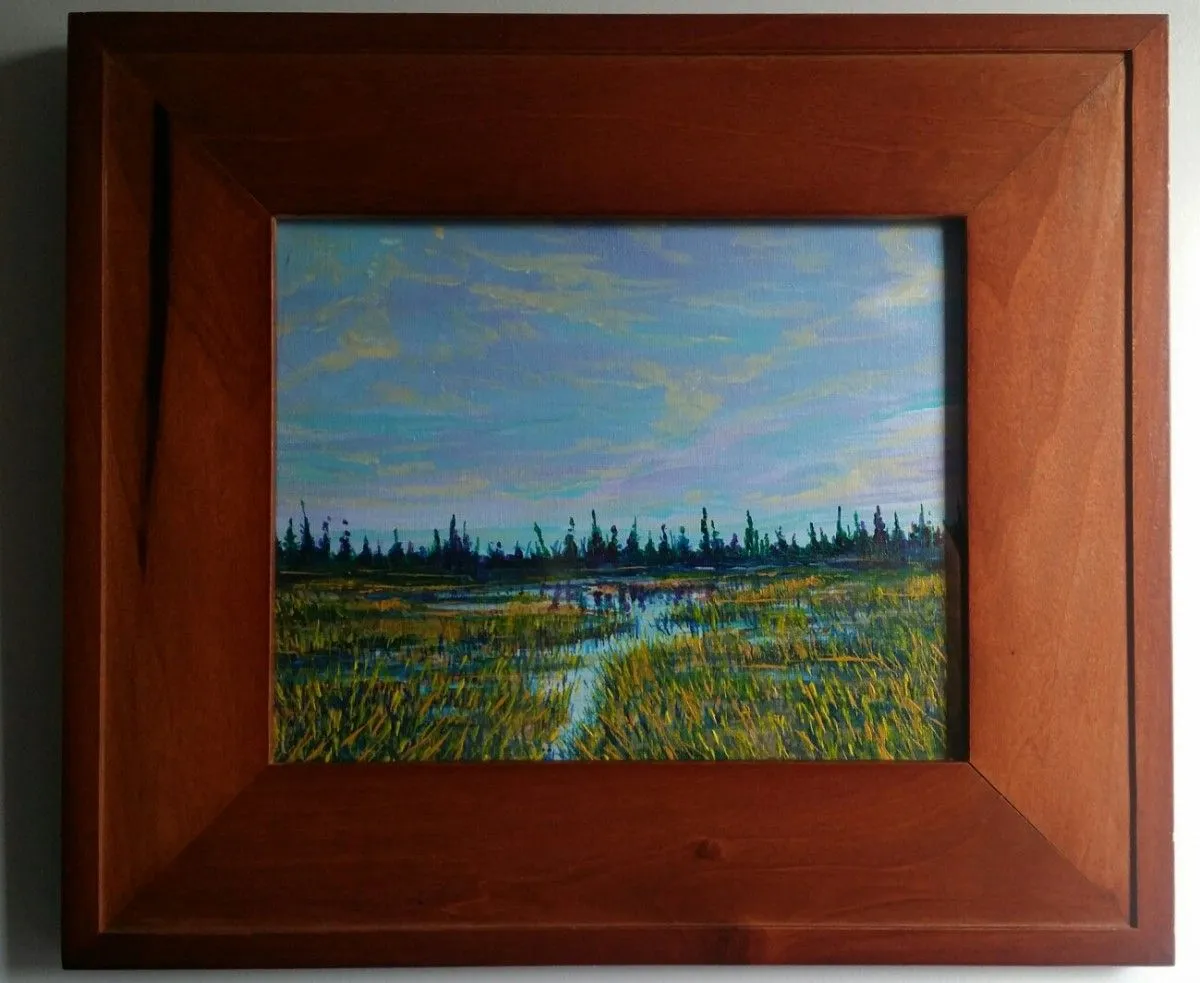 Lake of the woods marsh, artwork by Todd Kasprick