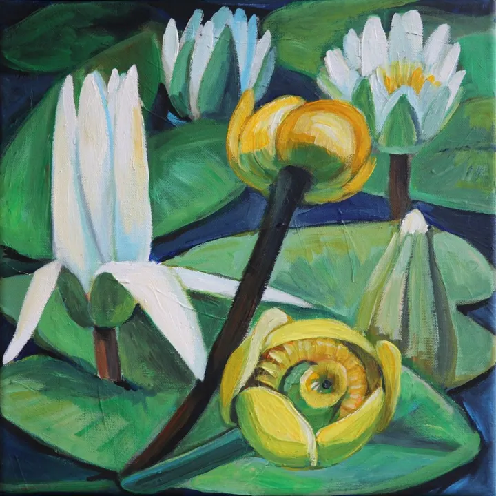 at the lakeside XIV, artwork by Violeta Vollmer