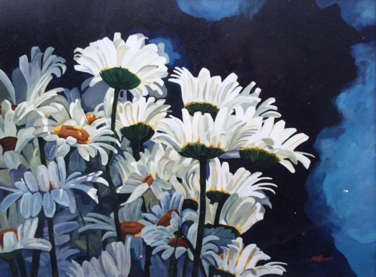 Leona's Daisies, artwork by Mario Buscio