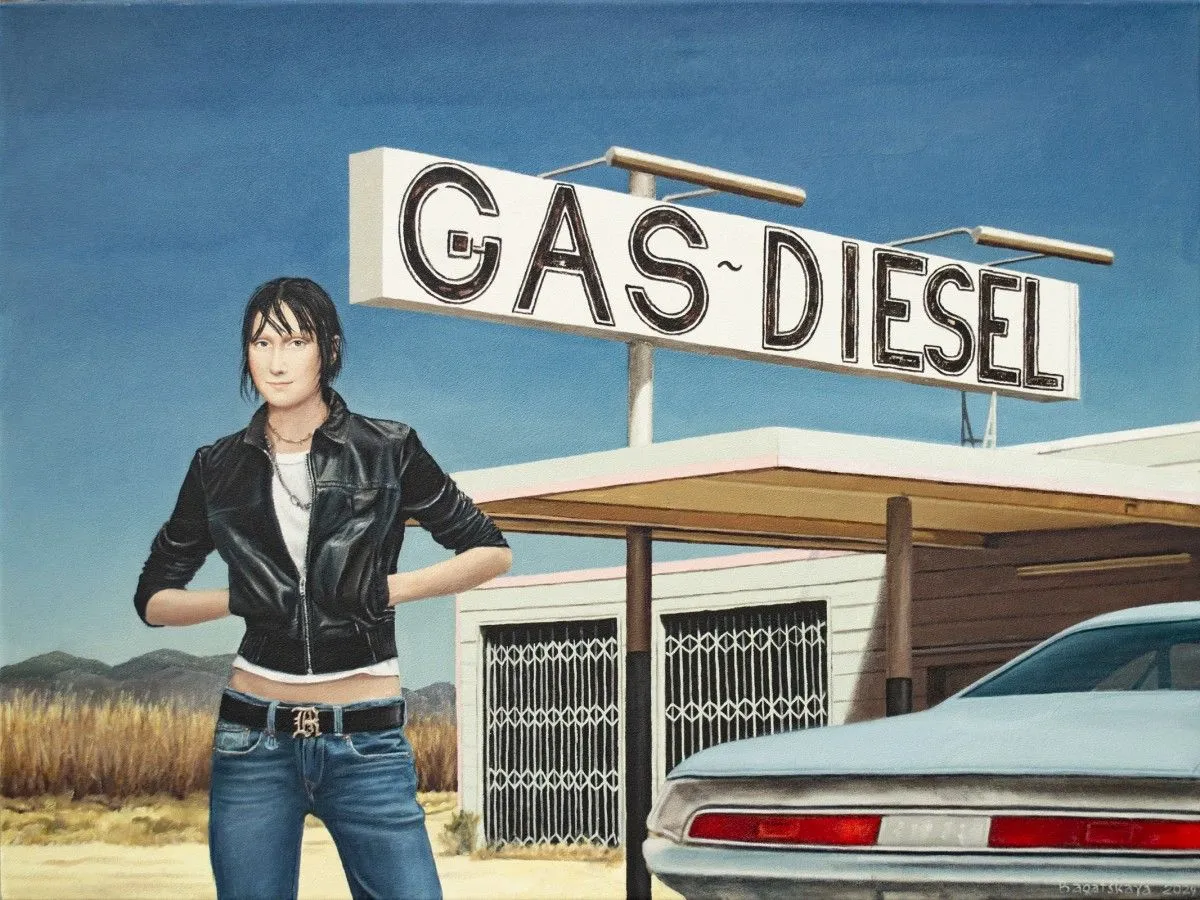 Contemporary portrait "Gas - Disel", œuvre de Nataliya Bagatskaya