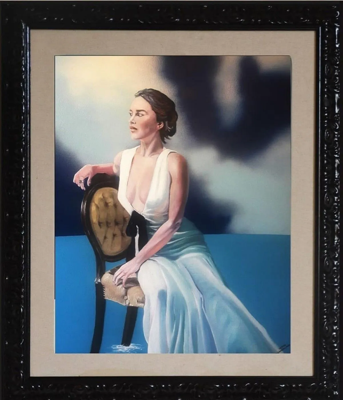 dama seduta, artwork by SERGIO BRAMBILLASCA