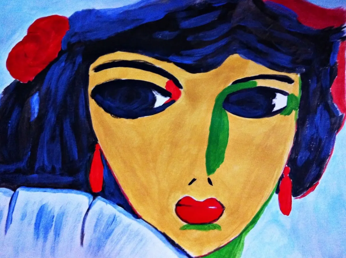 Portrait d'après Jawleski, artwork by Garance Klein