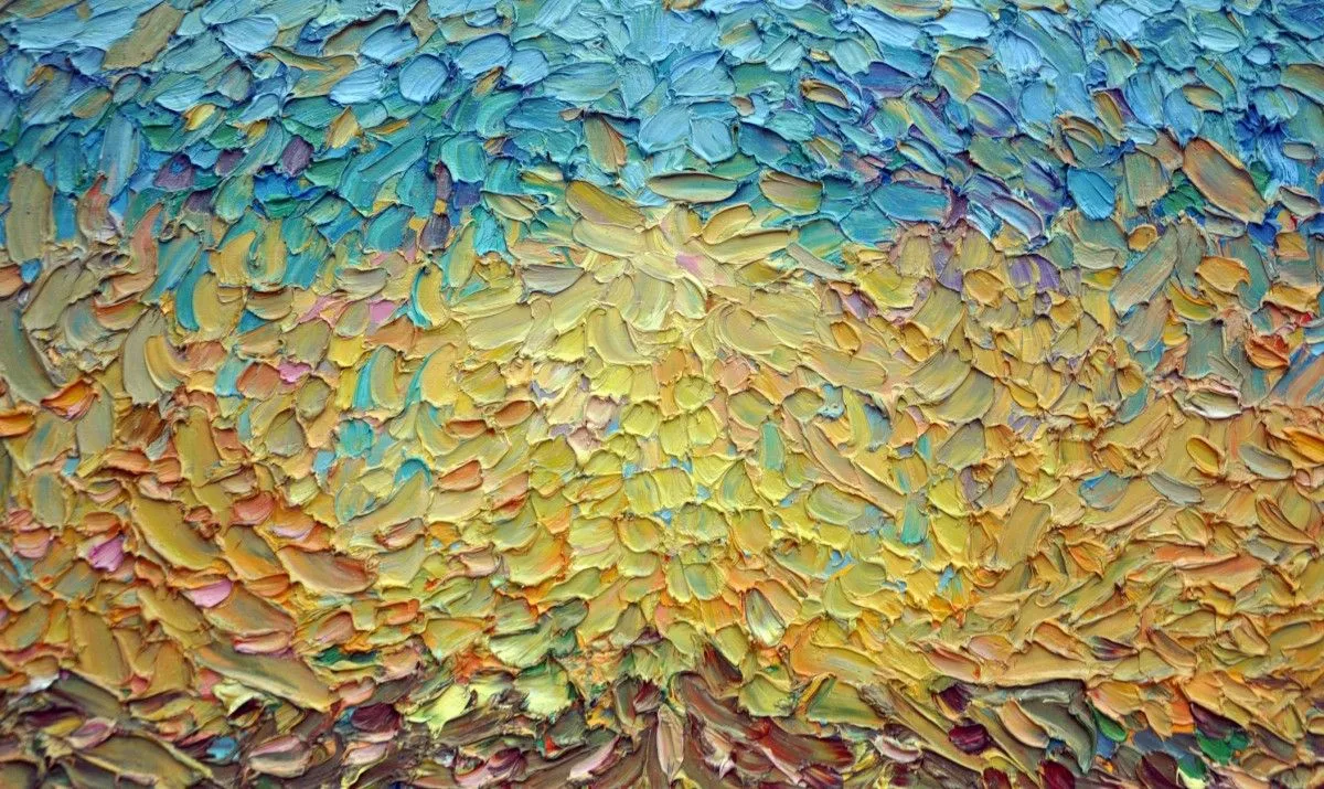 Bright day. Field, œuvre de Olga Bezhina