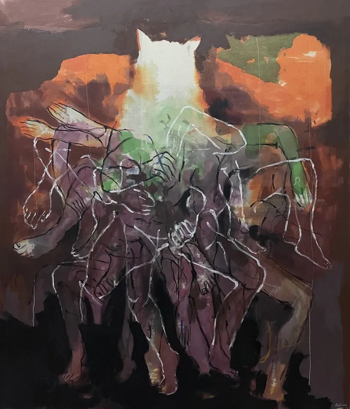 The Wolf's Dance, artwork by Gela Mikava