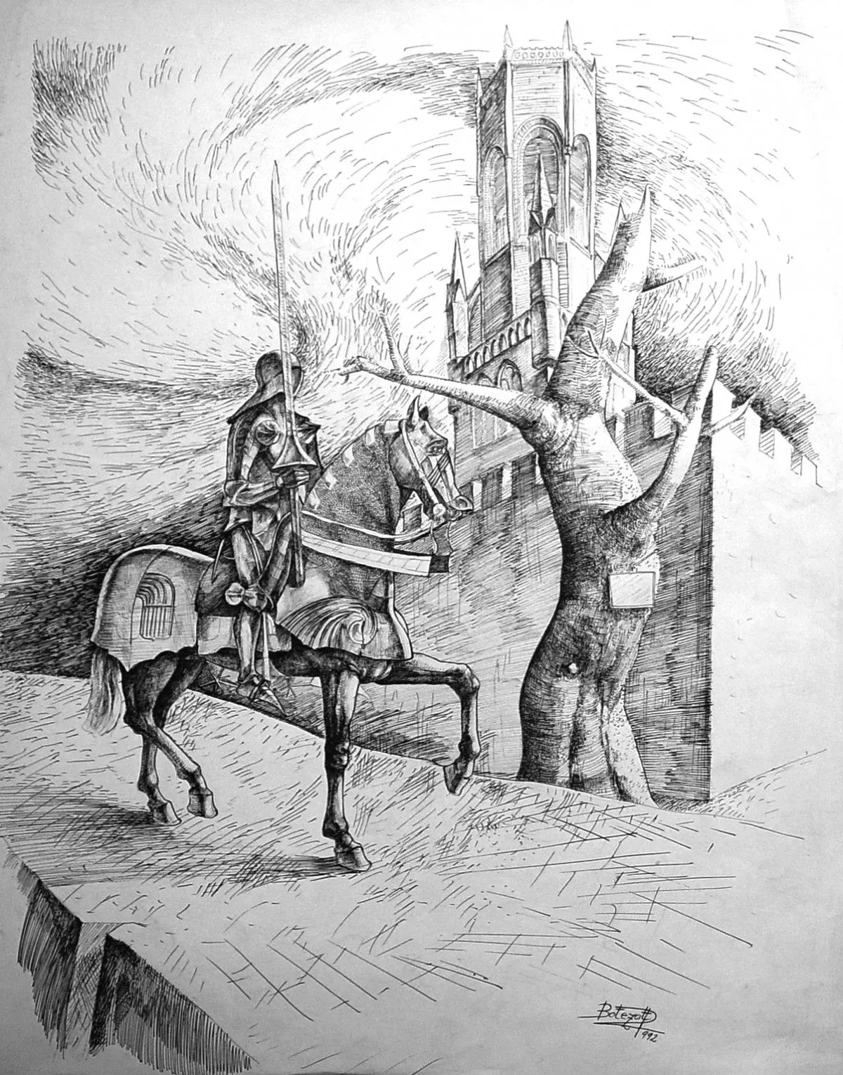 Knight 1, œuvre de Dragos Botezat