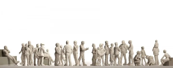 NOMATEI- A Koinônia of  Minumental Figures, artwork by Eleni Zevgaridou
