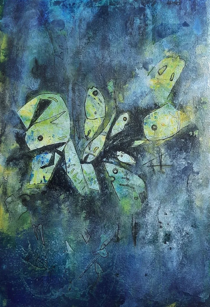 Water world, œuvre de Anamika S