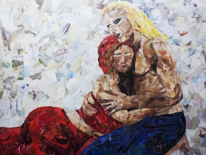 Calin d'Izzi et Ika, artwork by Evelyne Placet