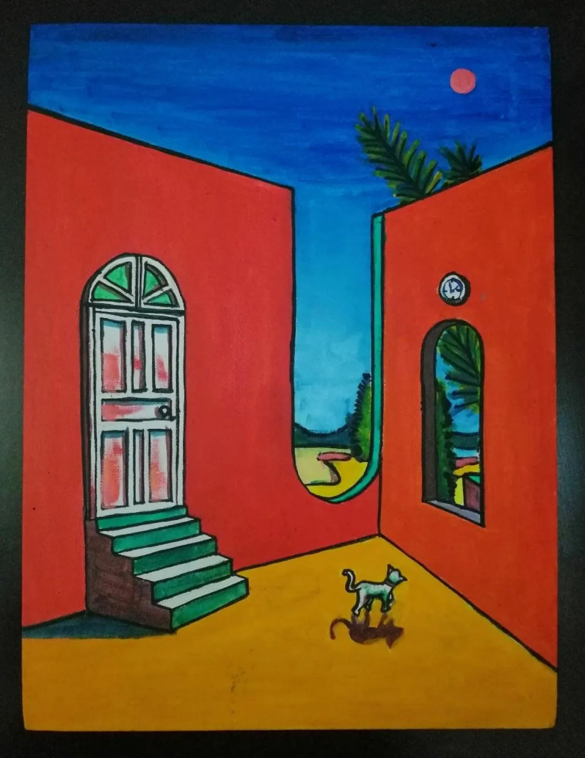 El Greco (Paisaje estático), artwork by Aziel Barrientos