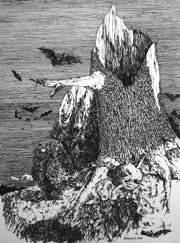 A Gothic stillness, artwork by Dragos Botezat