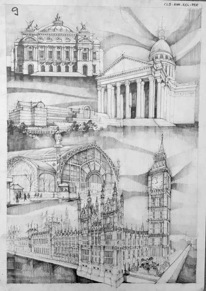 1850 architecture, œuvre de Vlad Bucur