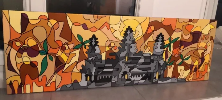 Angkor Wat 1, artwork by Malisu Art