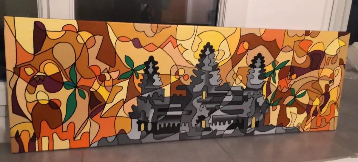 Angkor Wat 1, artwork by Malisu Art
