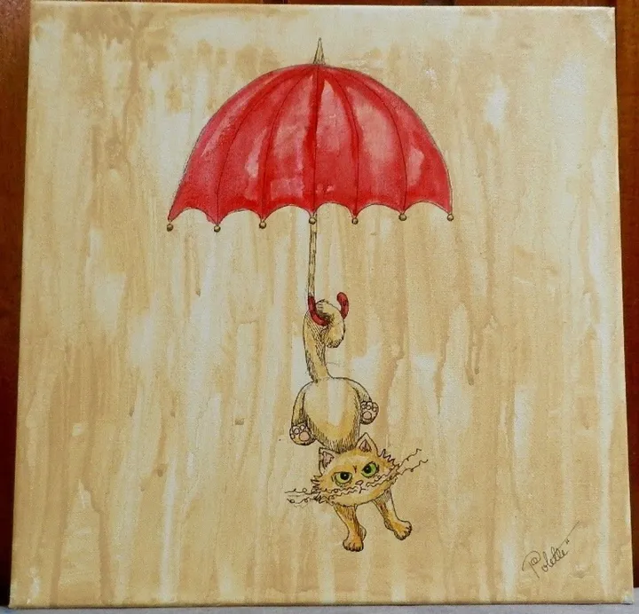 What the Umbrella took away, artwork by Dania Morales