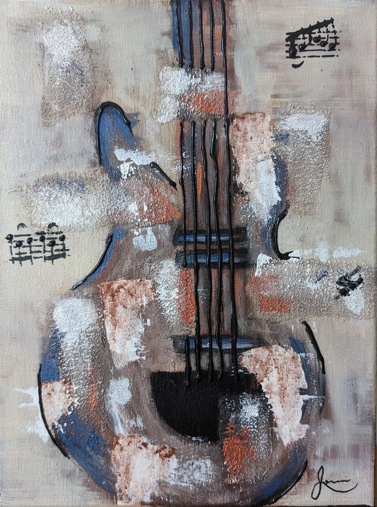 Guitare, artwork by Joanie Charland