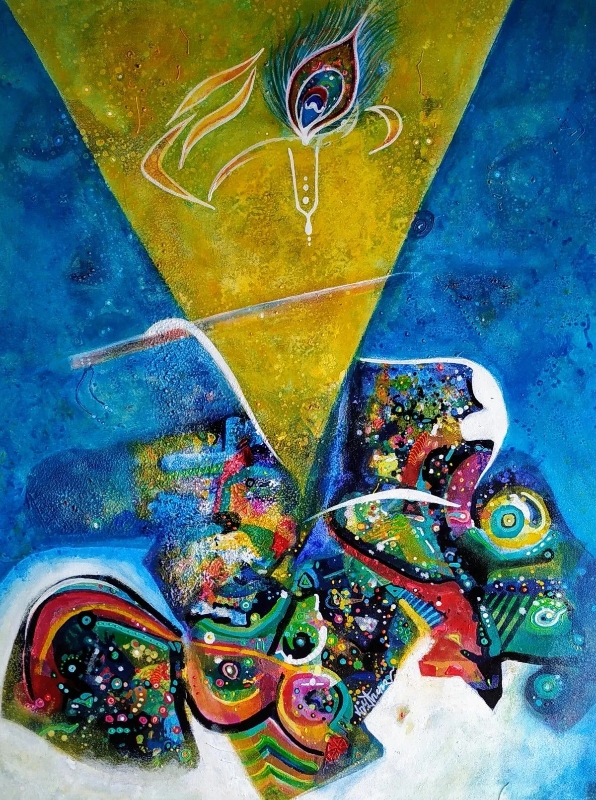 Univarsal Love IV, artwork by Sanjay punekar