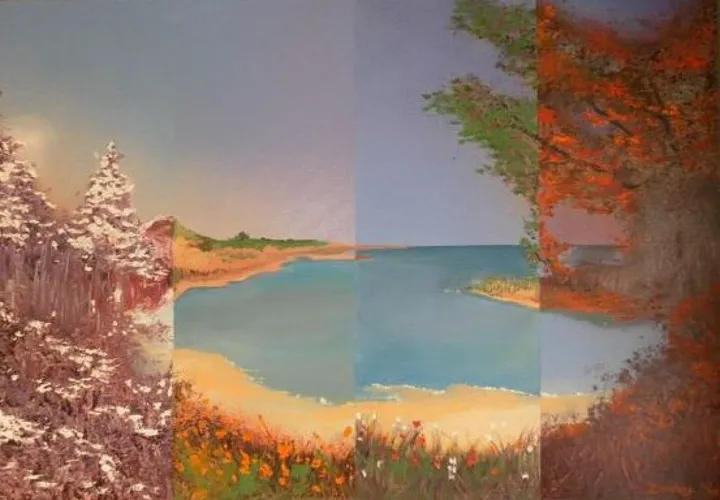 four seasons, artwork by Jan Donders