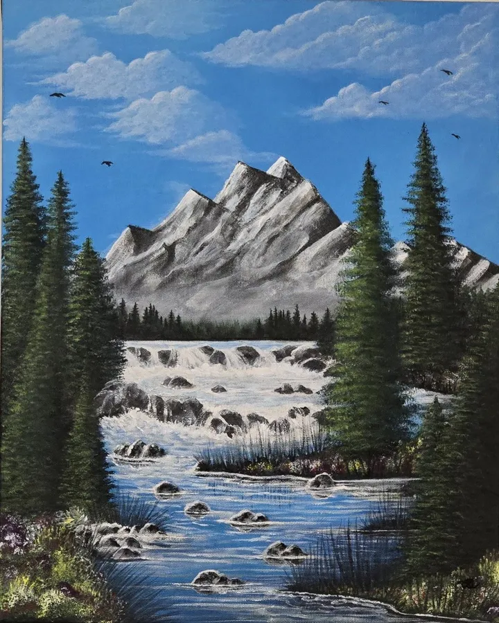 Rivière du nord, œuvre de Chantal Gosselin