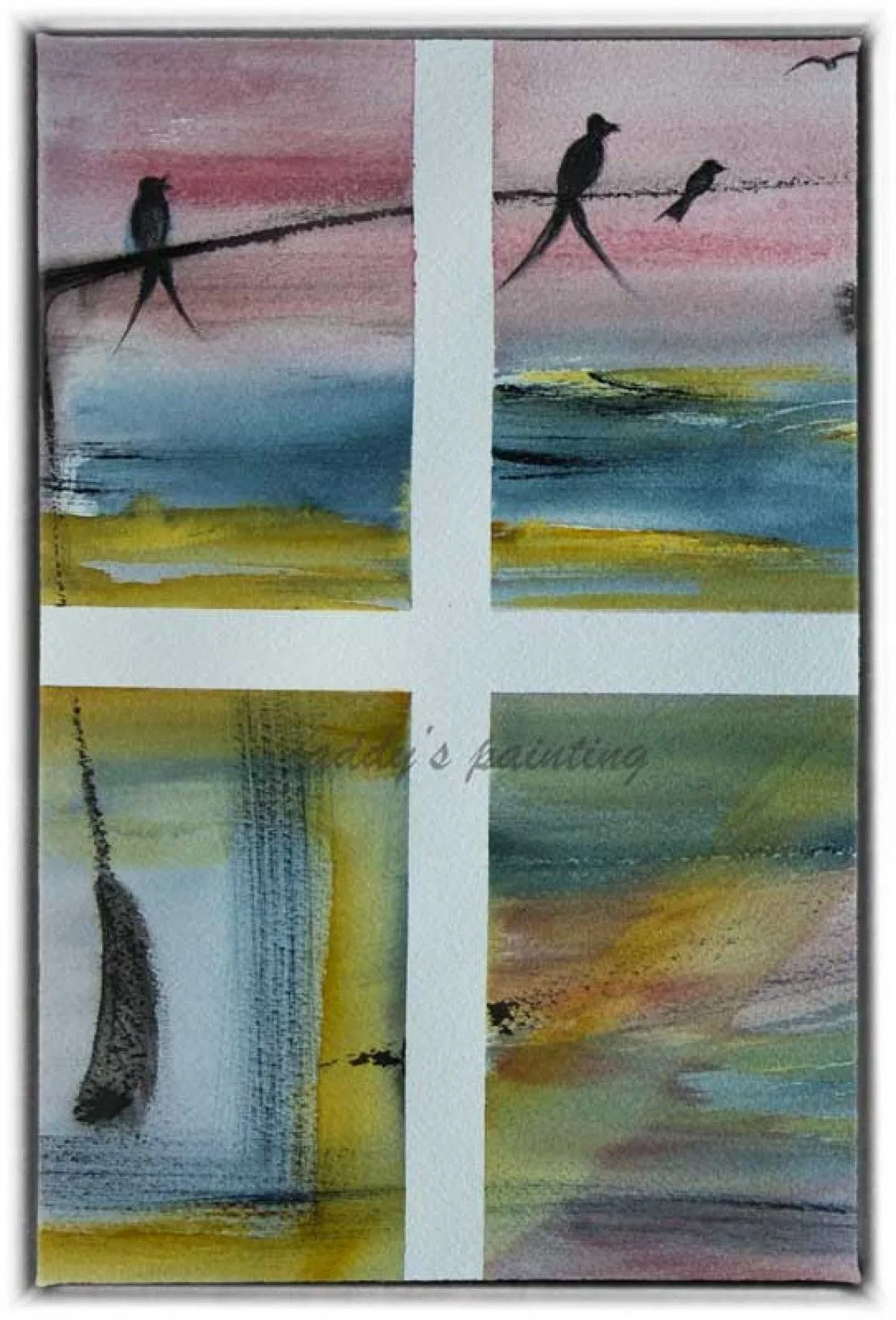 Les oiseaux4, œuvre de Carole Mercier