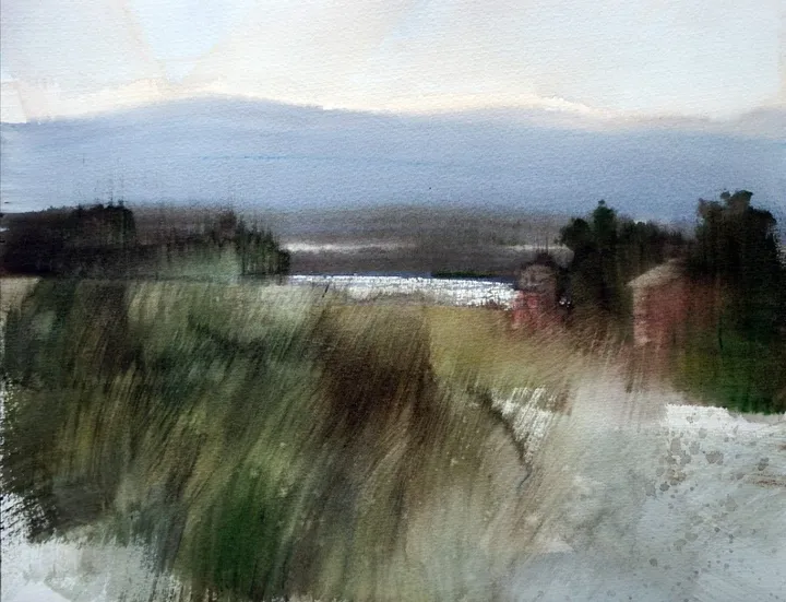 Morning field, artwork by Misure Nien