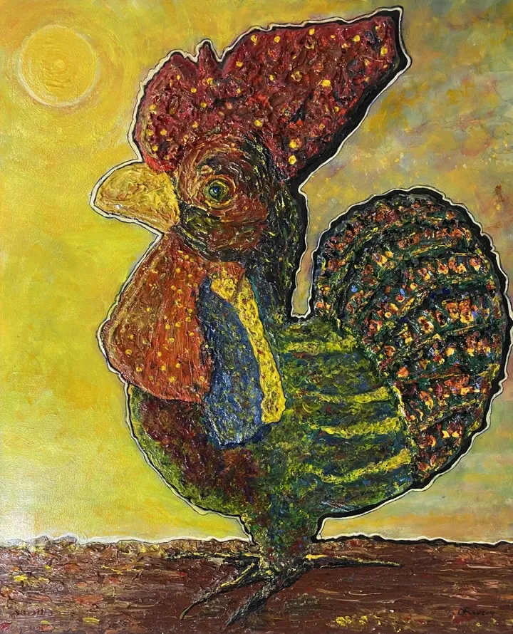 Coq Naïf Chanceux, artwork by Denis Roucau