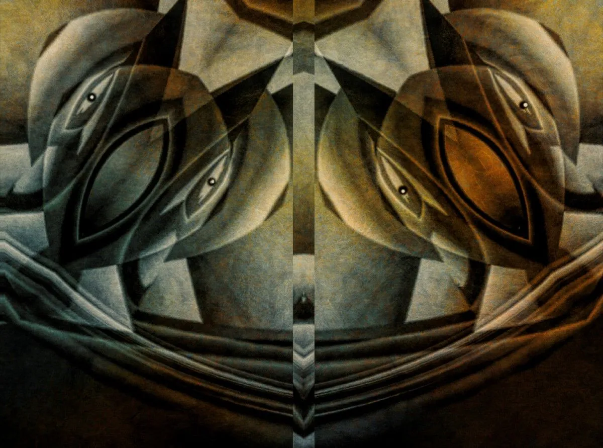 looking out at whos looking in, artwork by barry king