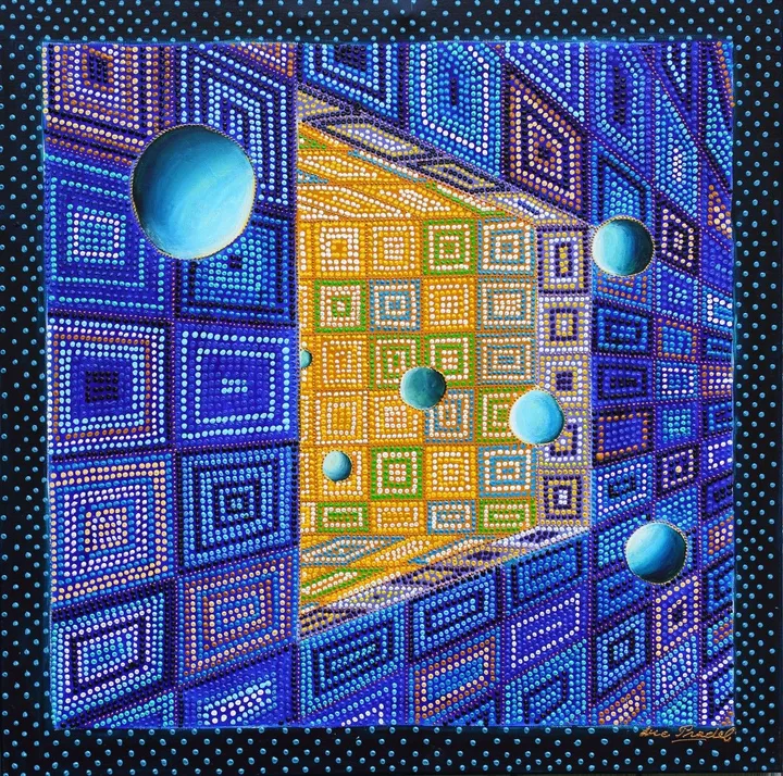 exoplanetes, artwork by luc Pradel