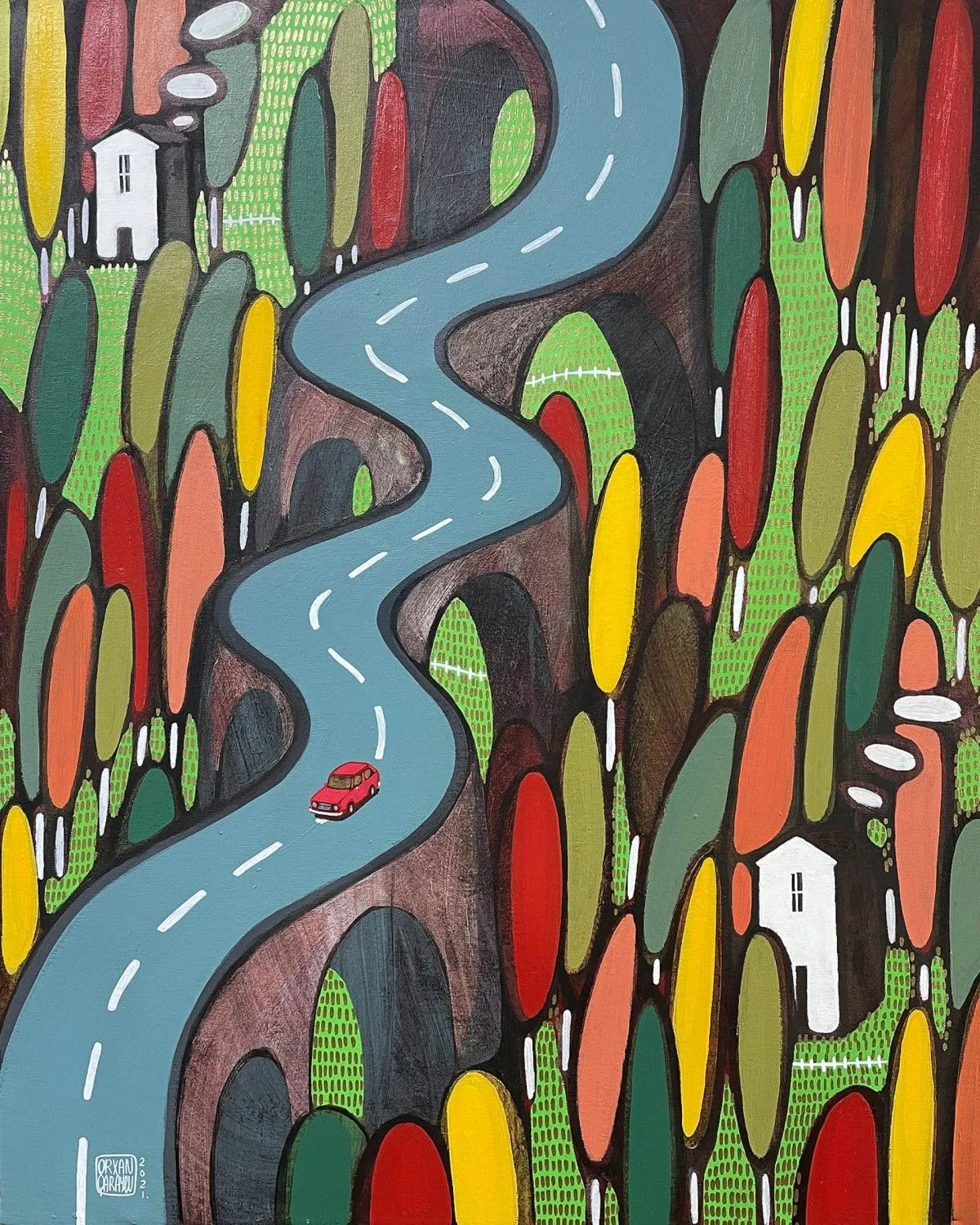 Roads, artwork by Orkhan Garayev
