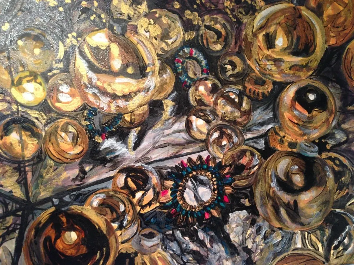 Christmas Balls, œuvre de Yvette Cuthbert