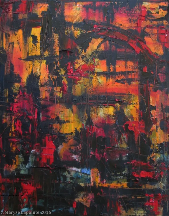 Incendie 1 / Fire 1, artwork by Maryse Lapointe