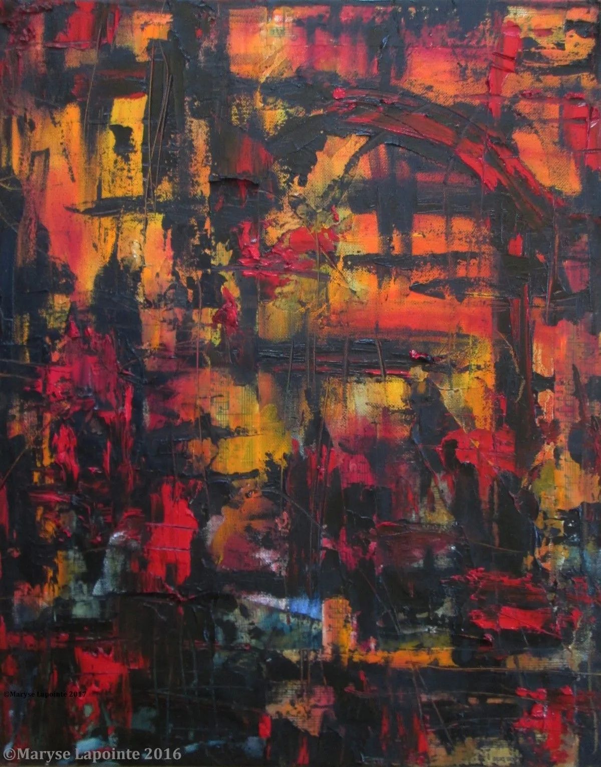 Incendie 1 / Fire 1, artwork by Maryse Lapointe