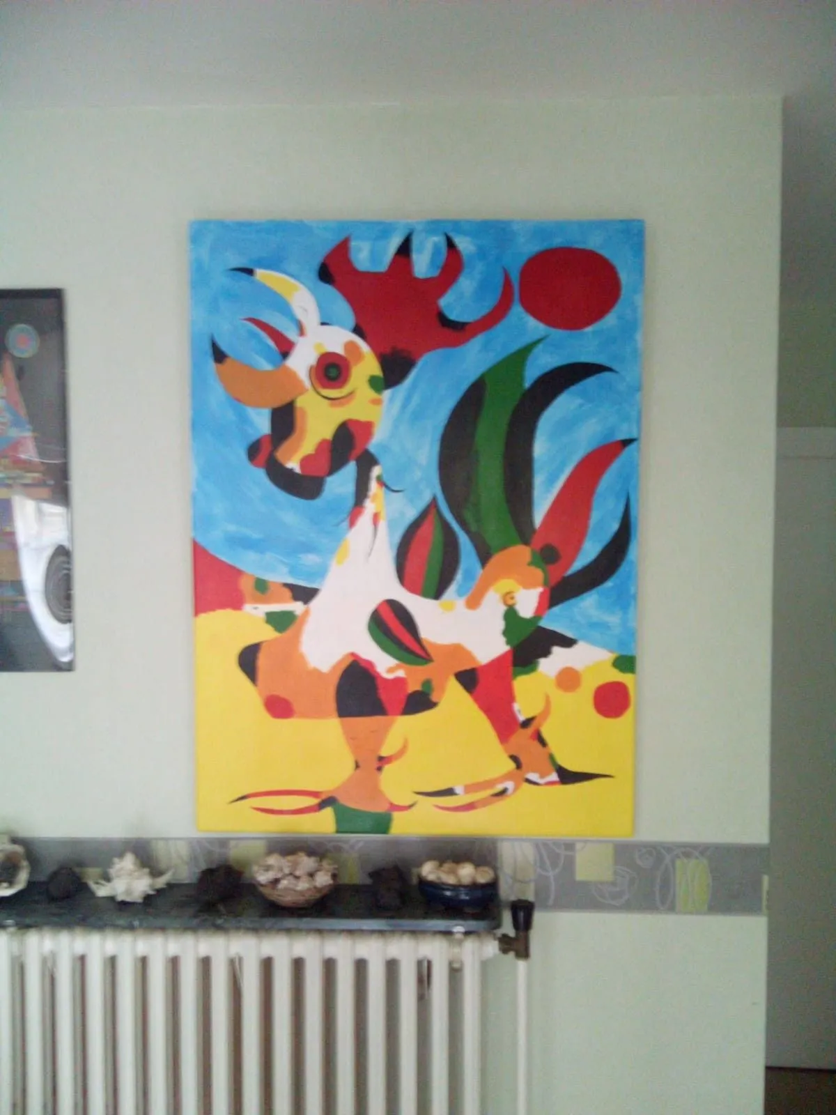 le coq de Joan Miro, artwork by Edmond Nawrot