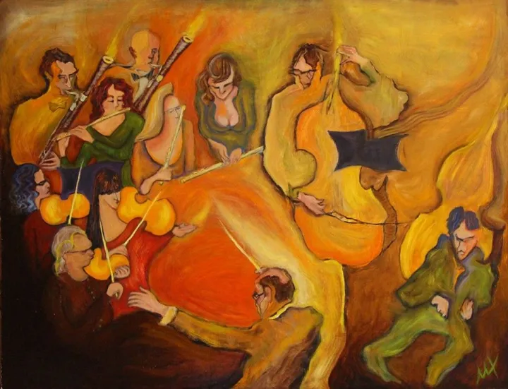 The Orchestra, artwork by Marina Tregubova
