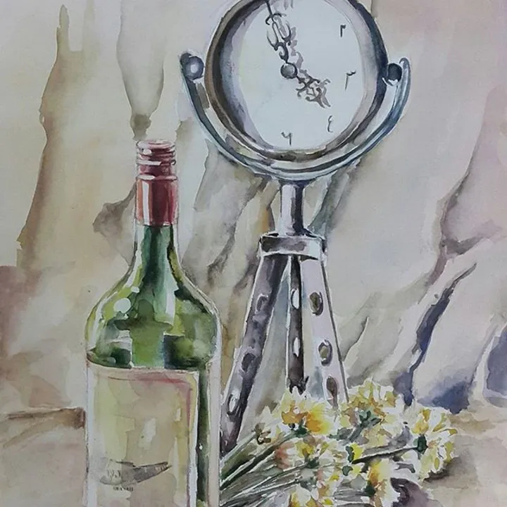 Yellow Zambla IV, artwork by Fareeha Usman
