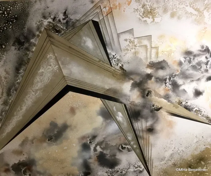 Geometria liquida 7, œuvre de Mirta Benavente