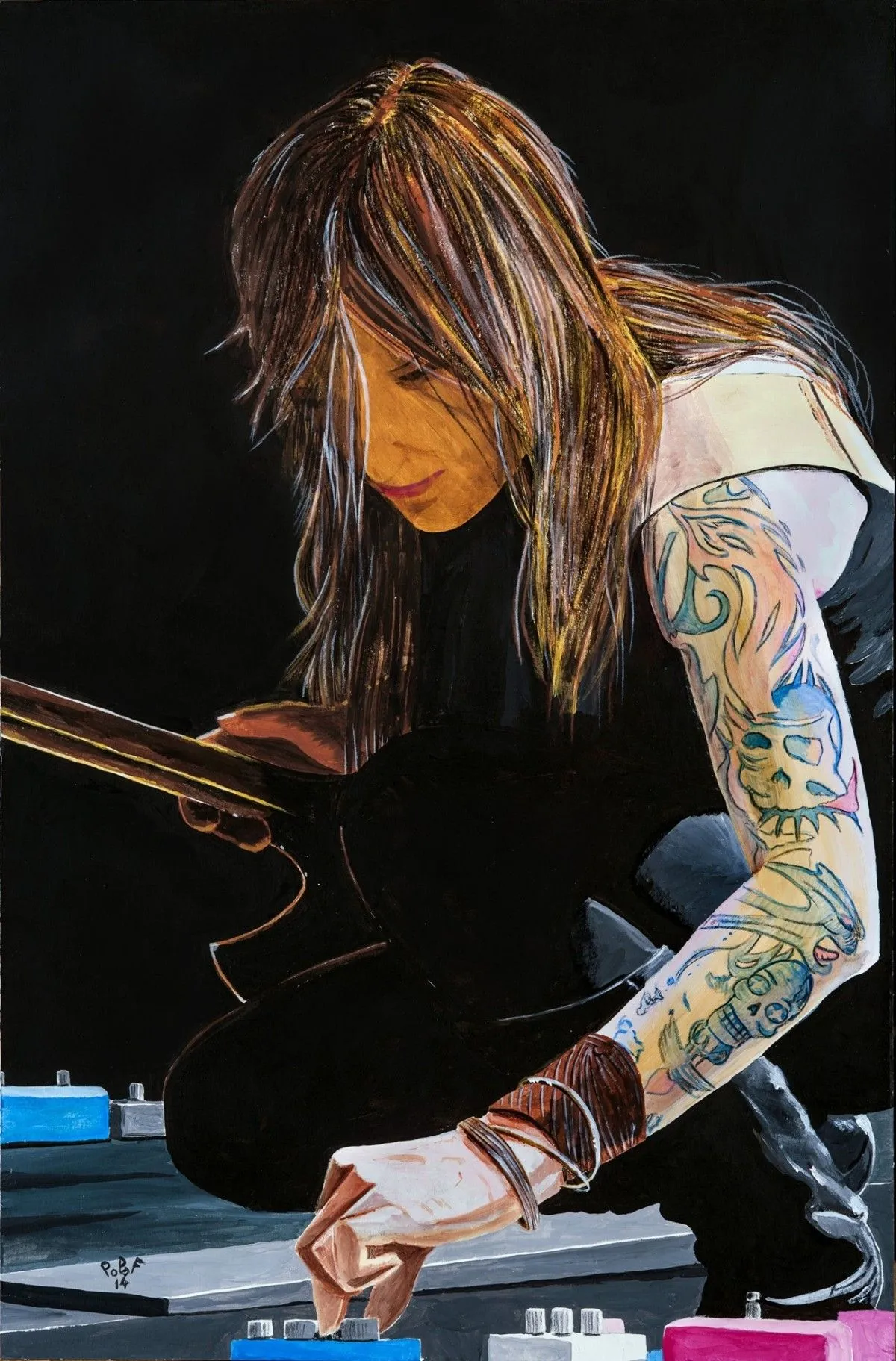 Laura Pleasants (Kylesa), artwork by Oliver Popof