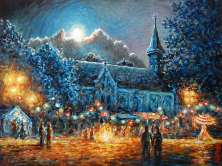 Ruigoord Fullmoon, œuvre de Shaun Herron