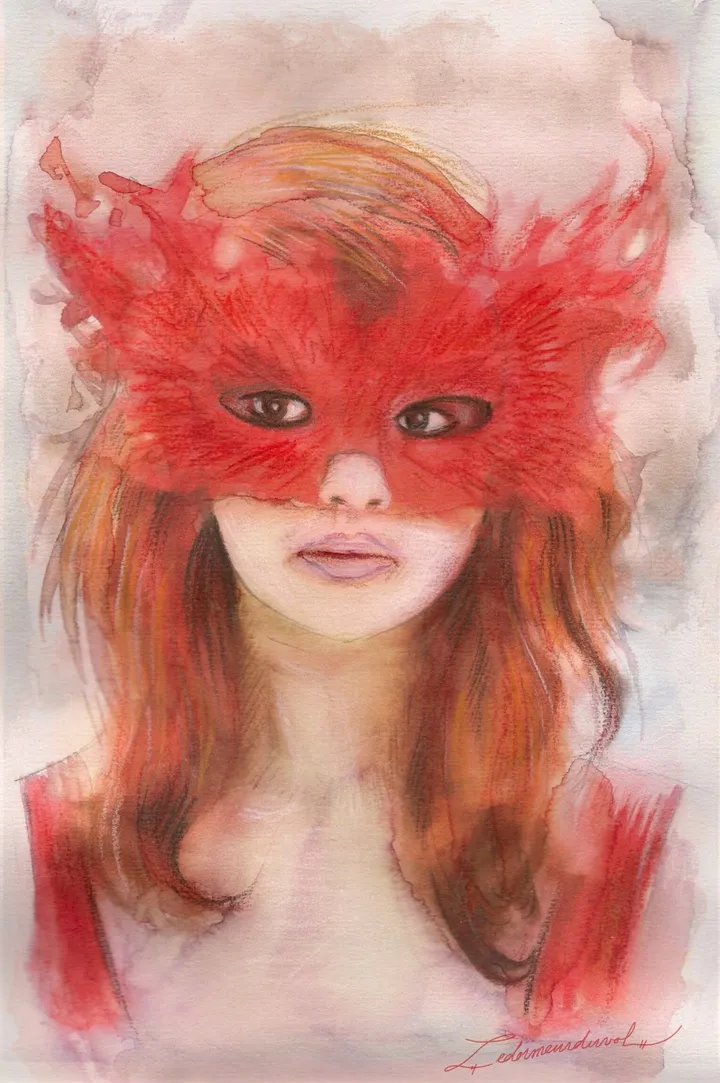 Le Masque Rouge, œuvre de Le Dormeur Du Vol