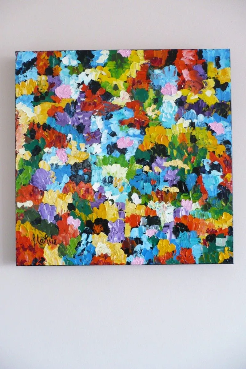 Pétales en folie, artwork by Jeanne LaRue