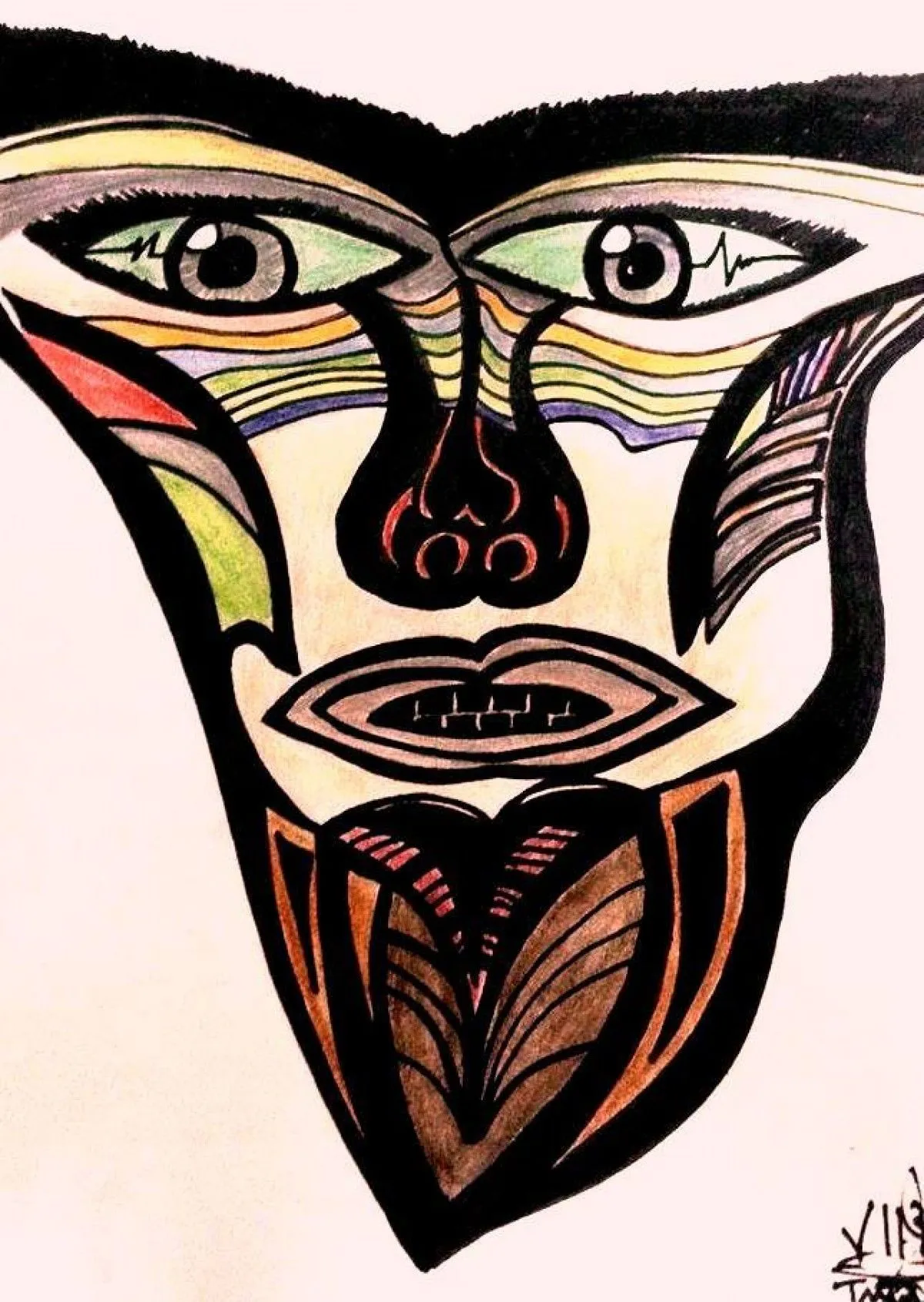 autoportrait, artwork by Trip Fly