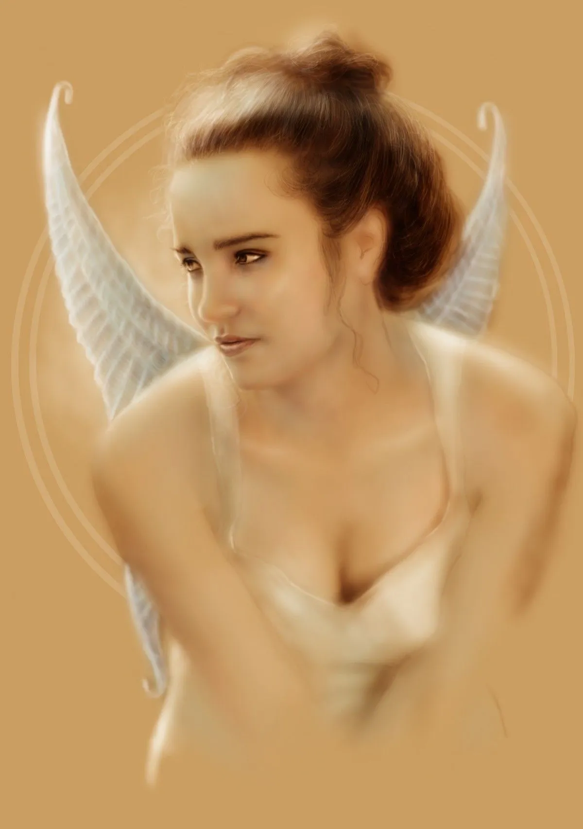 Angels walk among us, artwork by Zlatko Strovjanovski