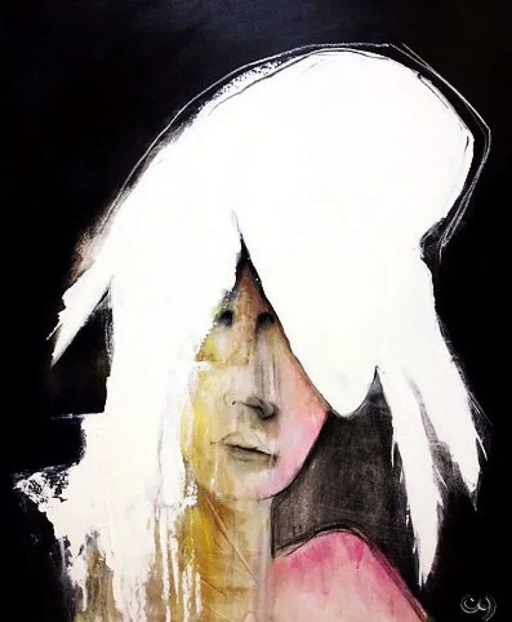 Chapeau plume, œuvre de Christyne Proulx