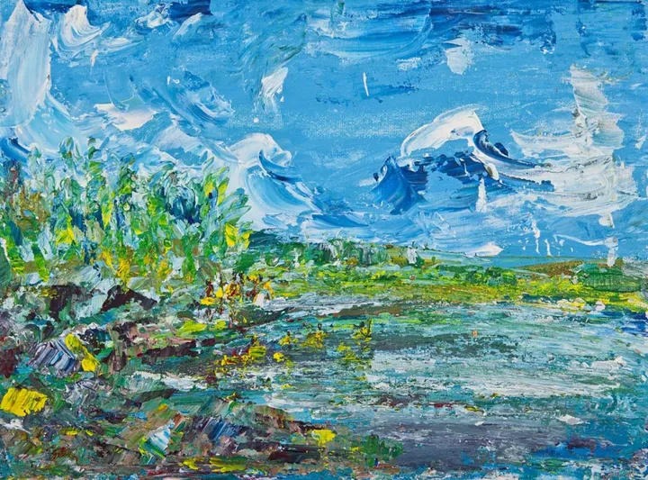 Lake Borovoye, artwork by Akpan Usoroh