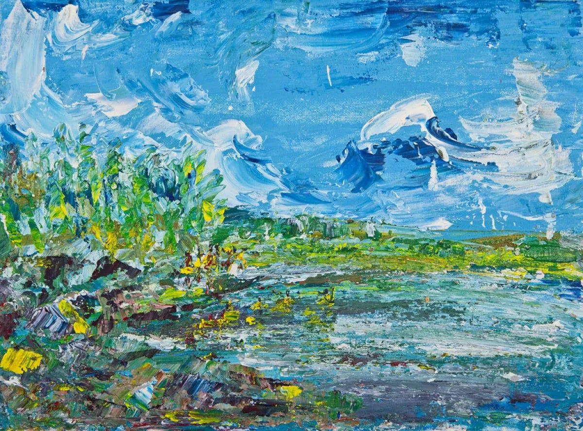 Lake Borovoye, artwork by Akpan Usoroh