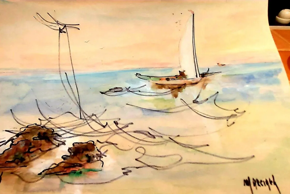 Le Voilier, artwork by Renée Marcinek