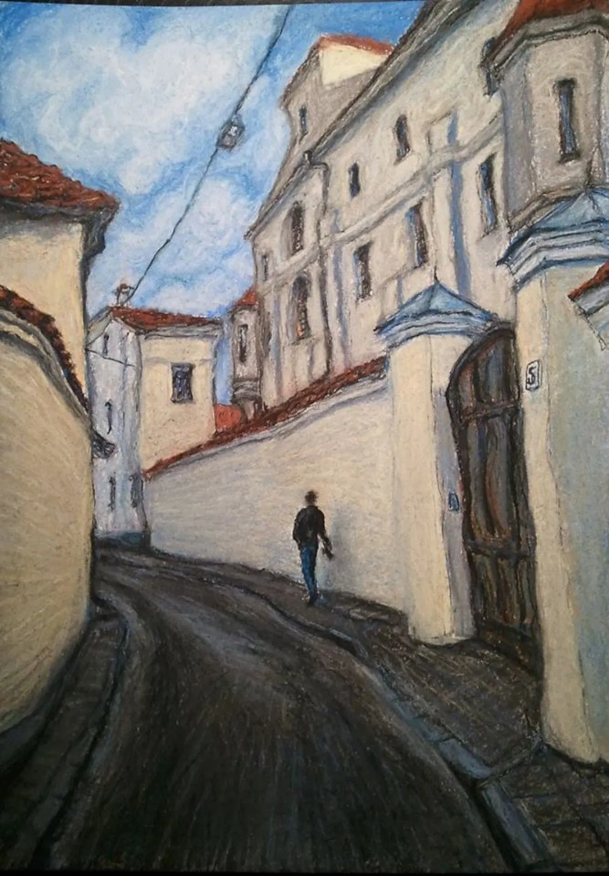 Vilnius, Augustijonu street, artwork by Marina Tregubova