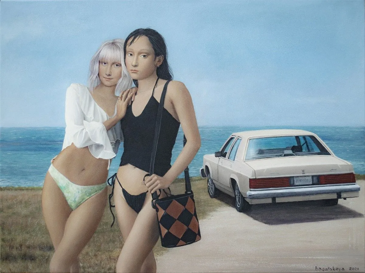 Contemporary portrait "Near the Sea", œuvre de Nataliya Bagatskaya